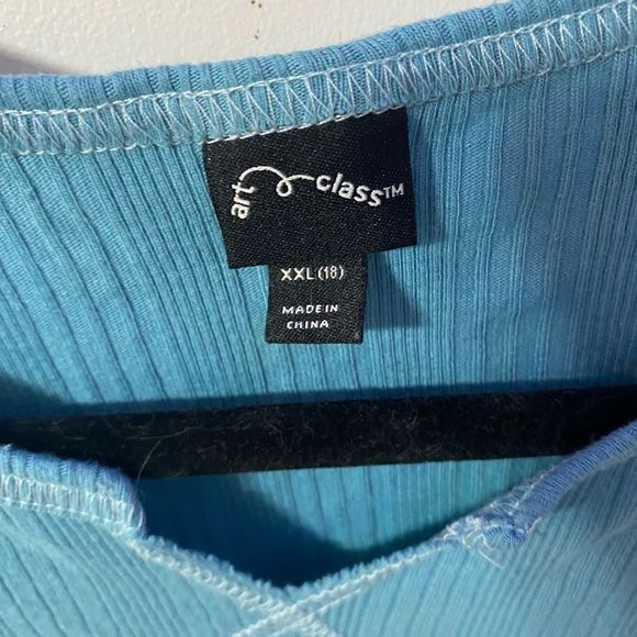 Art Class. XXL. 18. Long sleeve turquoise blouse - Picture 2 of 5